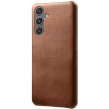 Защитный чехол Deexe Leather Back Cover для Samsung Galaxy S25 (S931) - Brown: фото 1 из 4