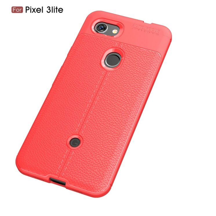 Защитный чехол Deexe Leather Cover для Google Pixel 3a - Red: фото 2 из 10