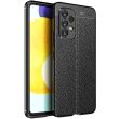 Защитный чехол Deexe Leather Cover для Samsung Galaxy A53 - Black (292607B)