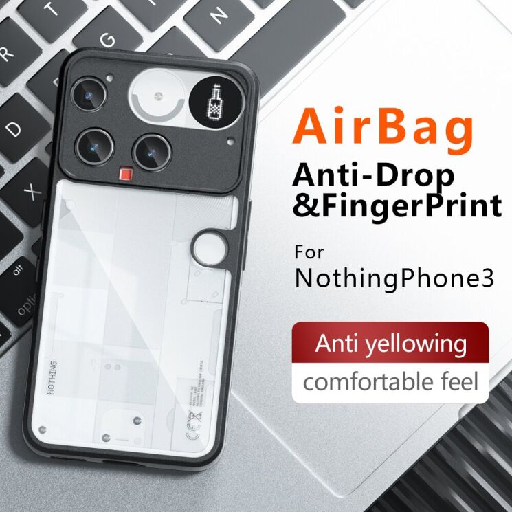 Защитный чехол Deexe Matte Skin для Nothing Phone (3) - Black: фото 12 из 12