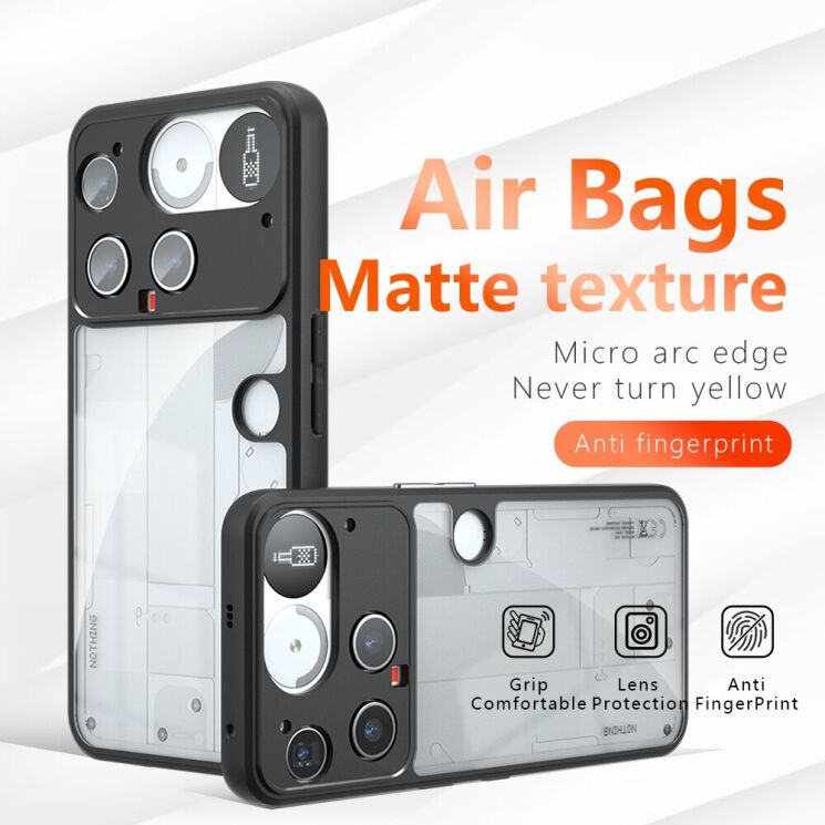 Защитный чехол Deexe Matte Skin для Nothing Phone (3) - Black: фото 3 из 12