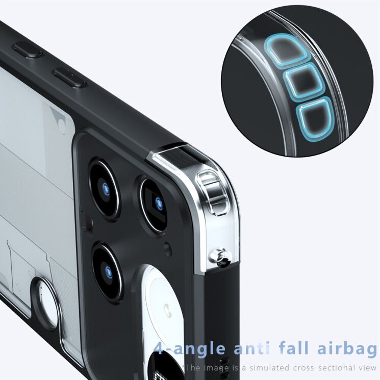 Защитный чехол Deexe Matte Skin для Nothing Phone (3) - Black: фото 5 из 12