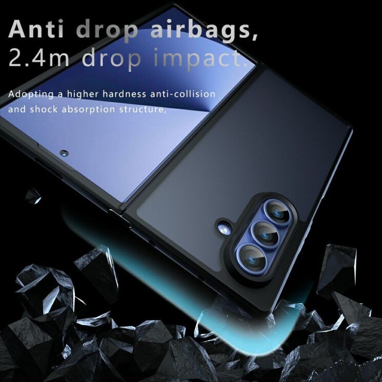 Защитный чехол Deexe Matte Skin для Samsung Galaxy Fold 8 Ultra - Transparent Black (424023TB) Защитный чехол Deexe Matte Skin для Samsung Galaxy Fold 8 Ultra - Transparent Black: фото 6 из 13