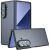 Защитный чехол Deexe Matte Skin для Samsung Galaxy Fold 8 Ultra - Transparent Black: фото 1 из 13