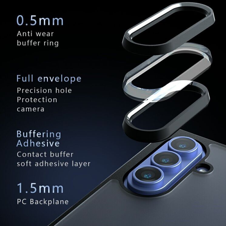 Защитный чехол Deexe Matte Skin для Samsung Galaxy Fold 8 Ultra - Transparent Black (424023TB) Защитный чехол Deexe Matte Skin для Samsung Galaxy Fold 8 Ultra - Transparent Black: фото 12 из 13