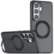 Защитный чехол Deexe Matte Skin Kickstand with MagSafe для Samsung Galaxy S26 Ultra (S948) - Black (408524B)