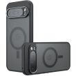 Защитный чехол Deexe Matte Skin with MagSafe для Google Pixel 9 Pro XL - Transparent / Black (359878H)
