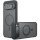 Защитный чехол Deexe Matte Skin with MagSafe для Google Pixel 9 Pro XL - Transparent / Black (359878H). Фото 1 из 13