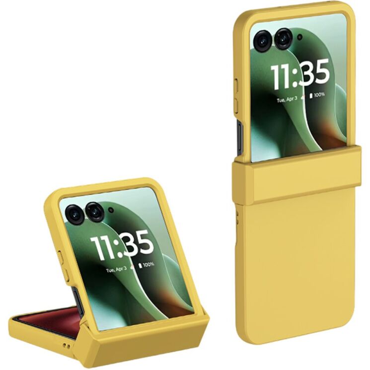 Защитный чехол Deexe Pivot Case для Motorola Razr 60 Ultra / Razr 70 Ultra - Yellow: фото 1 из 12