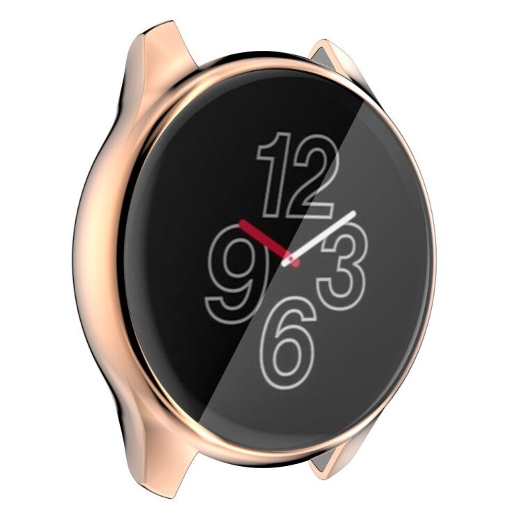 Защитный чехол Deexe Protective Frame для OnePlus Watch - Rose Gold: фото 6 из 9