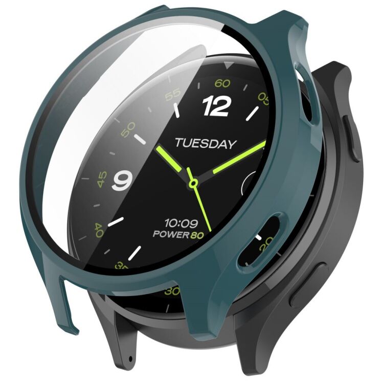 Защитный чехол Deexe Protective Frame для Xiaomi Watch 2 - Green: фото 1 из 8