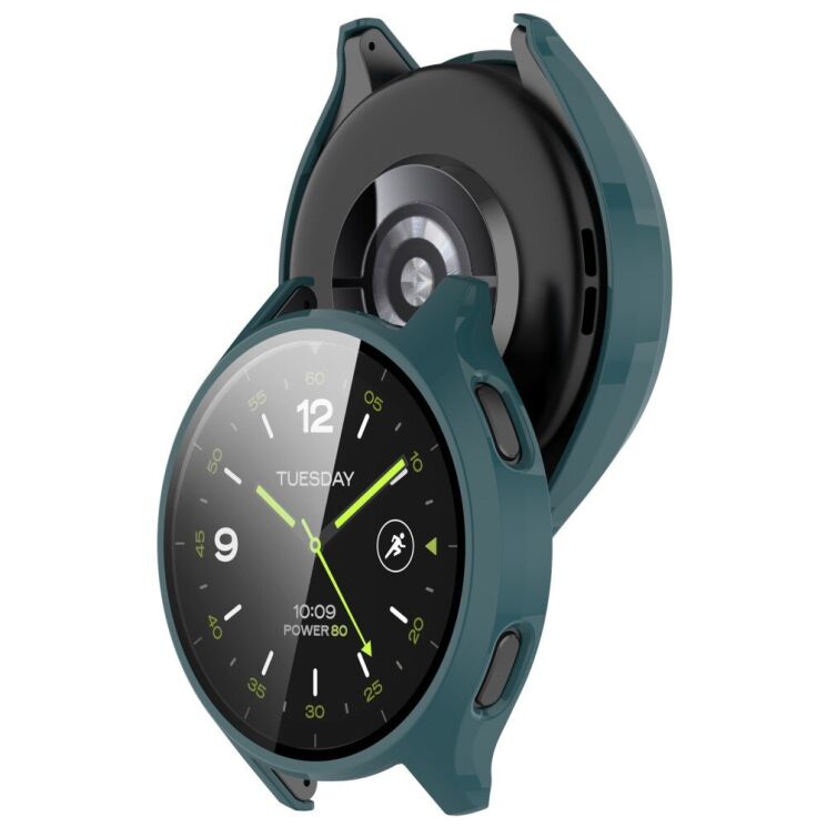 Защитный чехол Deexe Protective Frame для Xiaomi Watch 2 - Green: фото 7 из 8