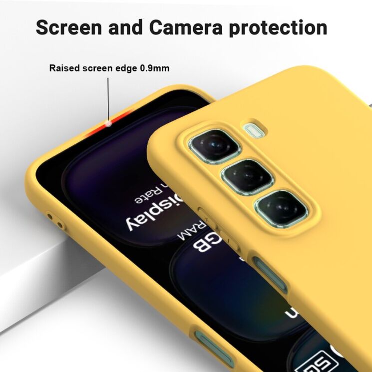 Защитный чехол Deexe Silicone Case для Infinix Hot 50 - Black: фото 3 из 8