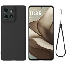 Защитный чехол Deexe Silicone Case для Motorola Edge 50 - Black: фото 1 из 8