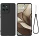 Защитный чехол Deexe Silicone Case для Motorola Edge 50 - Black (368523B). Фото 1 из 8