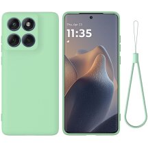 Захисний чохол Deexe Silicone Case для Motorola Edge 60 Pro - Green: фото 1 з 8