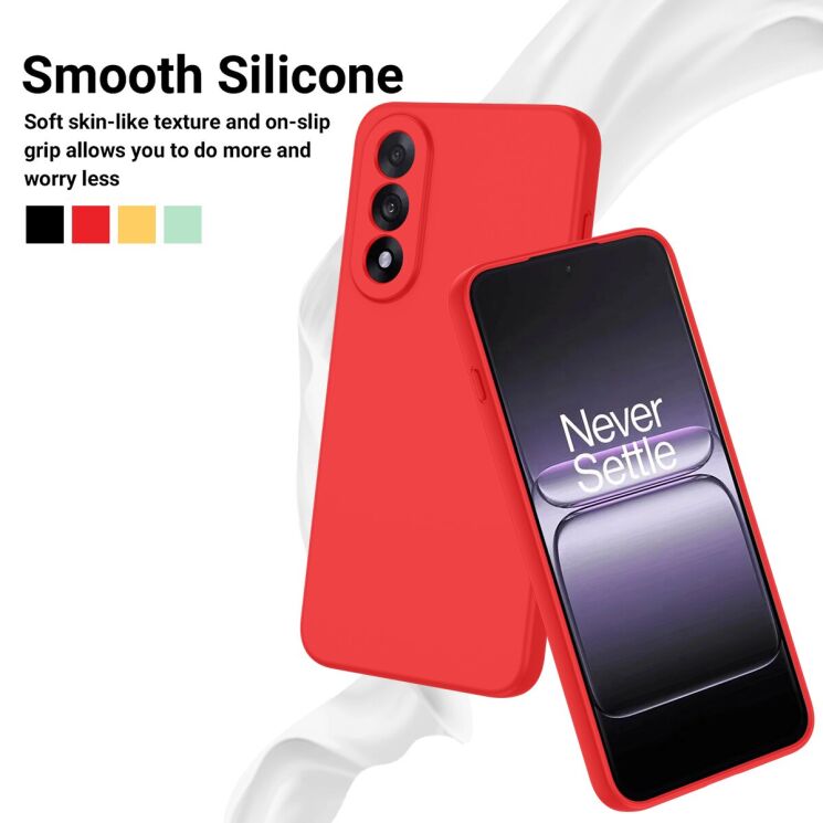 Защитный чехол Deexe Silicone Case для OnePlus Nord 5 / Ace 5 Ultra - Black: фото 3 из 8