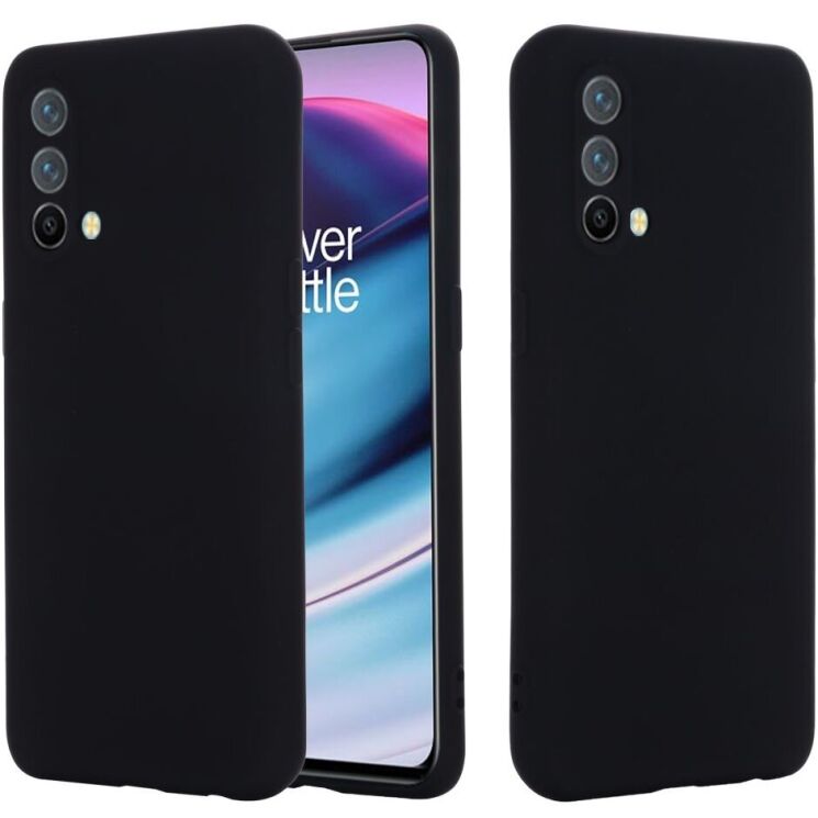 Защитный чехол Deexe Silicone Case для OnePlus Nord CE - Black: фото 1 из 7
