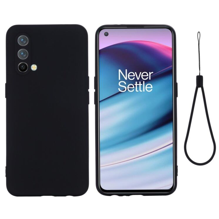 Защитный чехол Deexe Silicone Case для OnePlus Nord CE - Black: фото 2 из 7