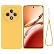 Защитный чехол Deexe Silicone Case для OPPO Reno 12 F/FS - Yellow (360115Y)
