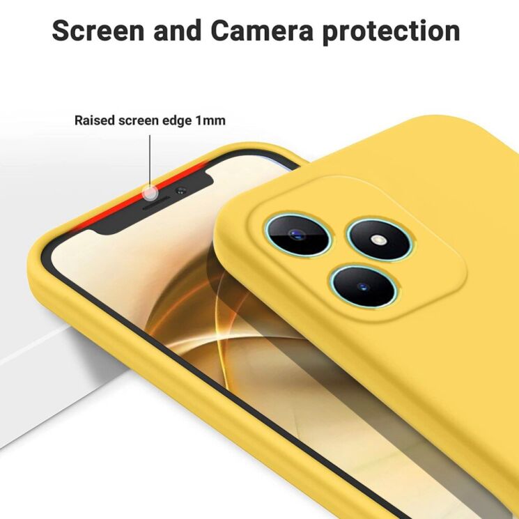 Защитный чехол Deexe Silicone Case для Realme Note 50 - Black: фото 5 из 8