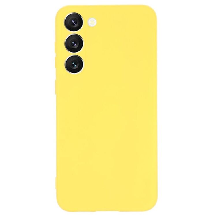 Захисний чохол Deexe Silicone Case для Samsung Galaxy S23 - Yellow: фото 3 з 7