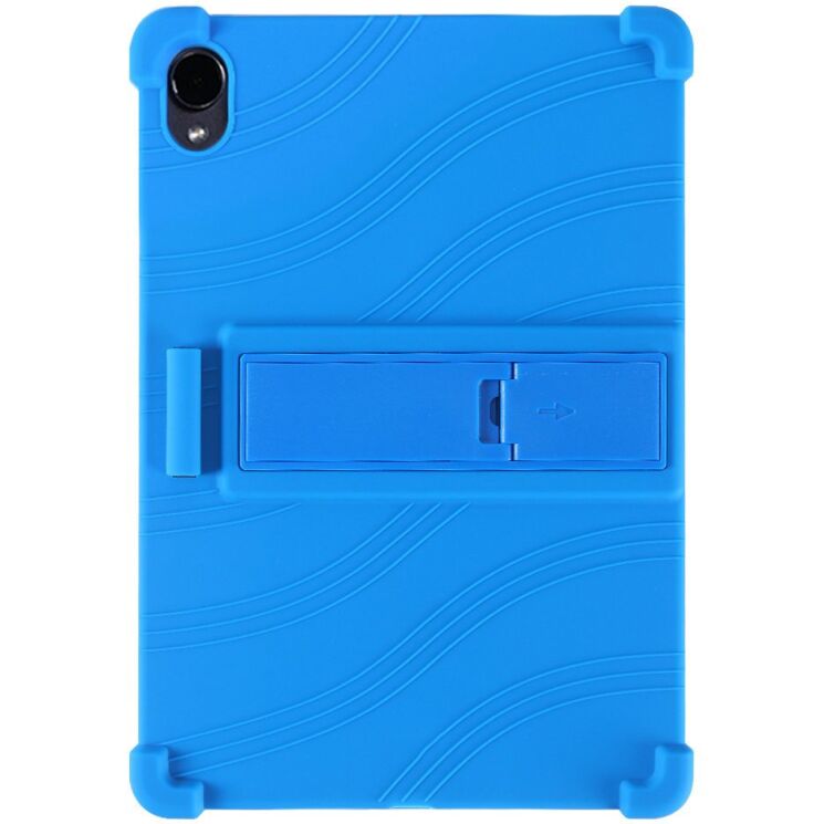 Защитный чехол Deexe Silicone Kickstand для Samsung Galaxy Tab S12 Plus - Dark Blue: фото 3 из 9
