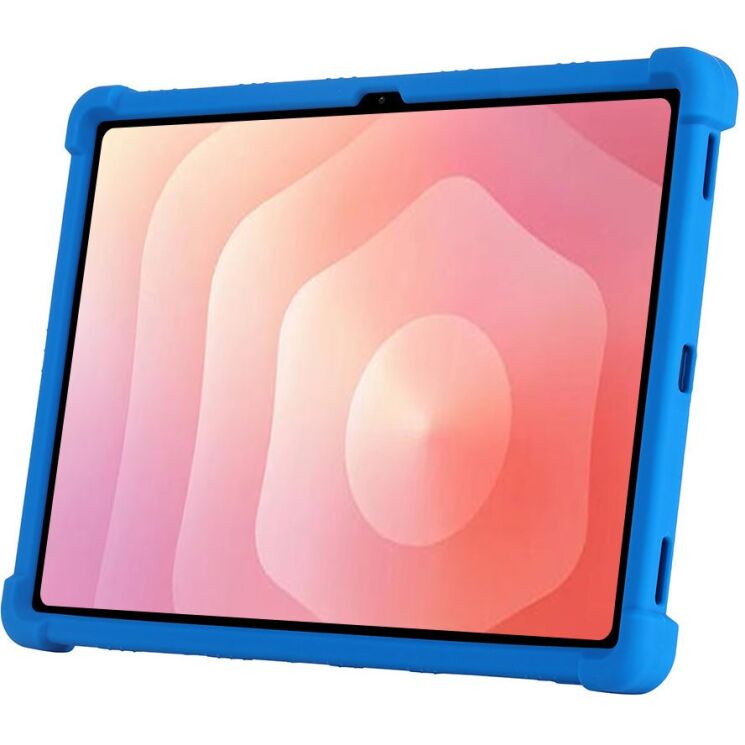 Защитный чехол Deexe Silicone Kickstand для Samsung Galaxy Tab S12 Plus - Dark Blue: фото 4 из 9