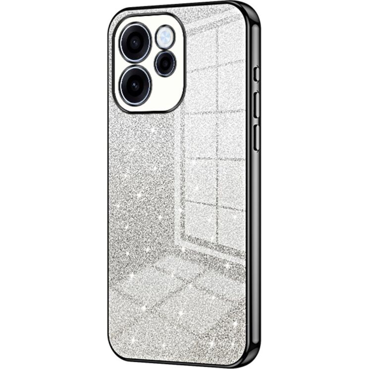 Захисний чохол Deexe Sparkles Cover для OPPO Reno 15 F/FS - Black: фото 1 з 7