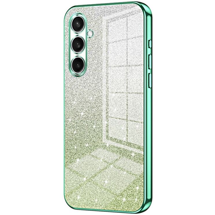 Защитный чехол Deexe Sparkles Cover для Samsung Galaxy A37 (A376) - Green: фото 1 из 7