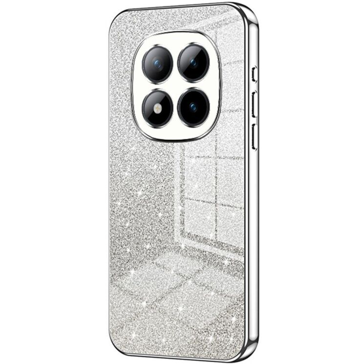 Защитный чехол Deexe Sparkles Cover для Xiaomi Redmi Note 15 Pro Plus / Poco M8 Pro 5G - Silver: фото 1 из 7