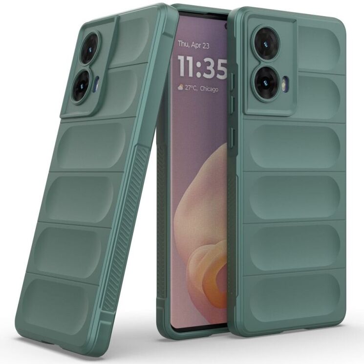 Защитный чехол Deexe Terra Case для Motorola Moto G85 - Green: фото 2 из 9