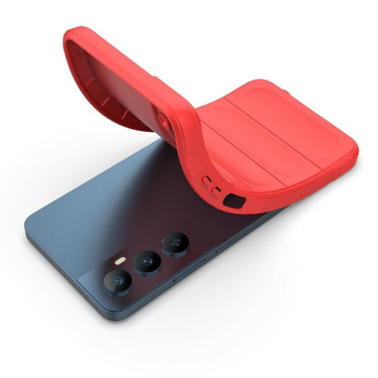 Защитный чехол Deexe Terra Case для Realme C65 - Wine Red: фото 5 из 7