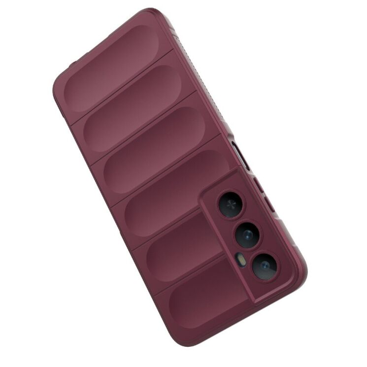 Защитный чехол Deexe Terra Case для Realme C65 - Wine Red: фото 3 из 7