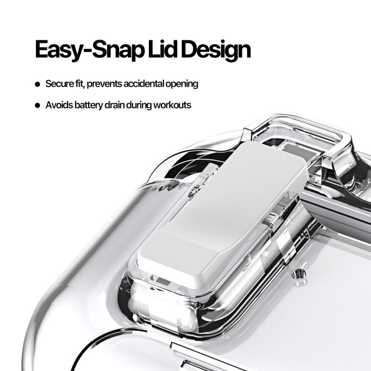 Захисний чохол DUX DUCIS PECR Series для Apple AirPods Pro 2 - Transparent: фото 8 з 15