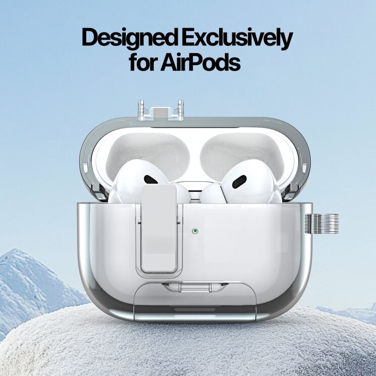Захисний чохол DUX DUCIS PECR Series для Apple AirPods Pro 2 - Transparent: фото 6 з 15