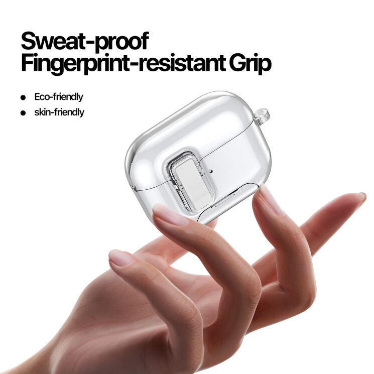 Захисний чохол DUX DUCIS PECR Series для Apple AirPods Pro 2 - Transparent: фото 11 з 15