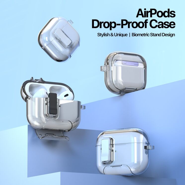 Захисний чохол DUX DUCIS PECR Series для Apple AirPods Pro 2 - Transparent: фото 5 з 15