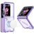 Защитный чехол GKK AirBag Magnetic для Samsung Galaxy Flip 6 - Transparent Purple: фото 1 из 8