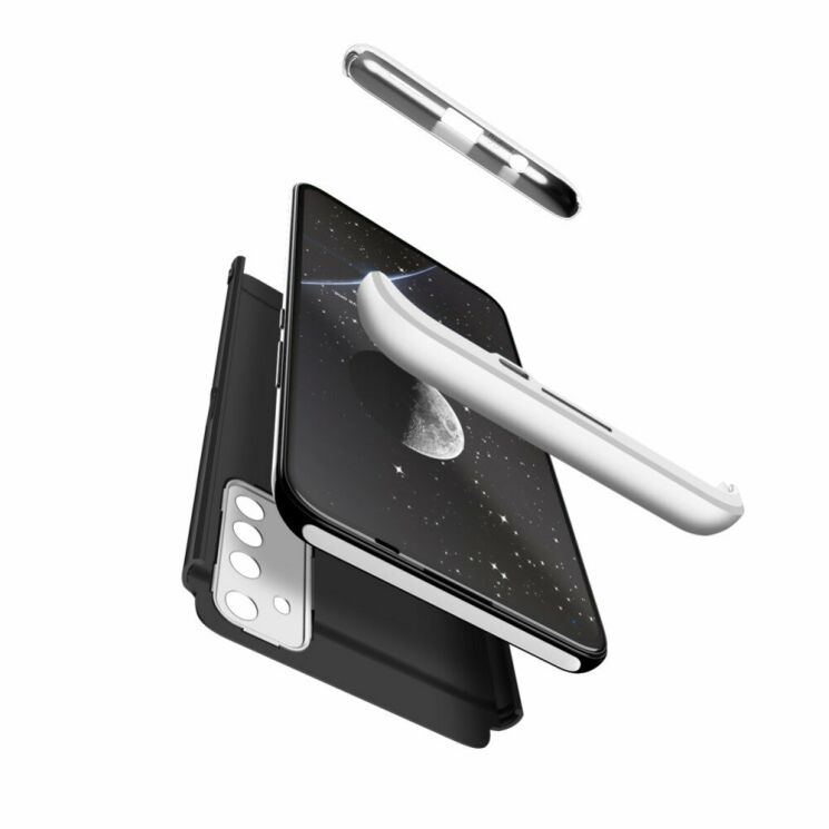 Захисний чохол GKK Double Dip Case для Realme 6 - Black / Silver: фото 3 з 16