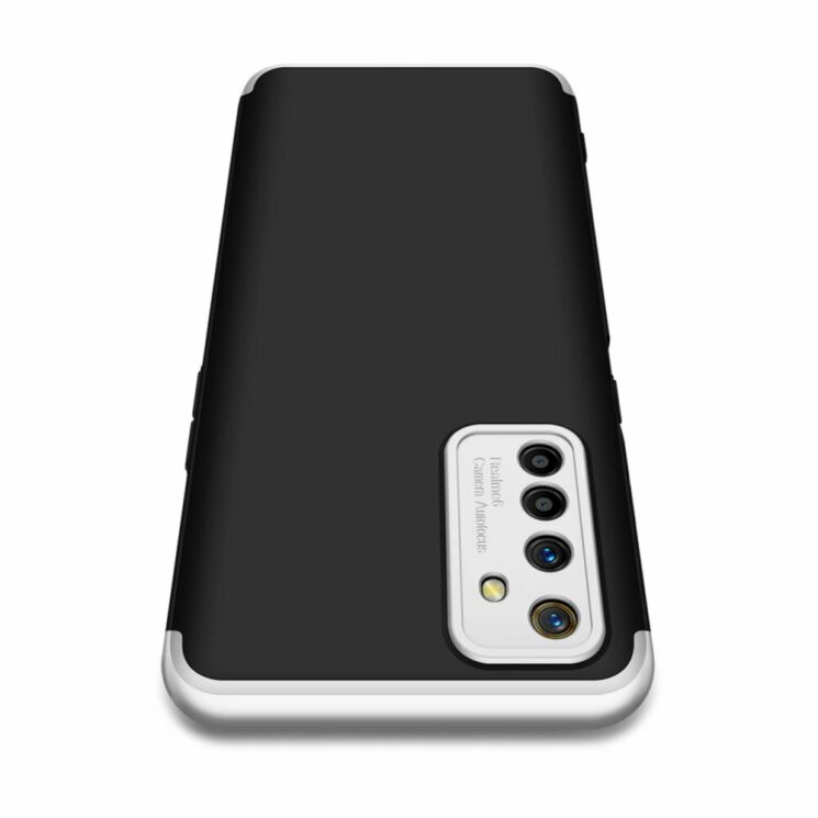 Захисний чохол GKK Double Dip Case для Realme 6 - Black / Silver: фото 7 з 16