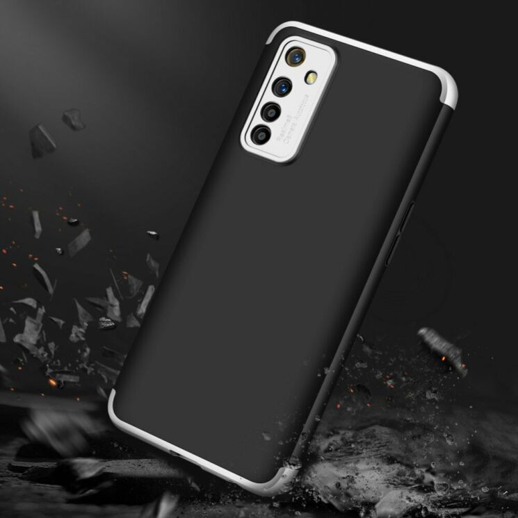 Захисний чохол GKK Double Dip Case для Realme 6 - Black / Silver: фото 5 з 16
