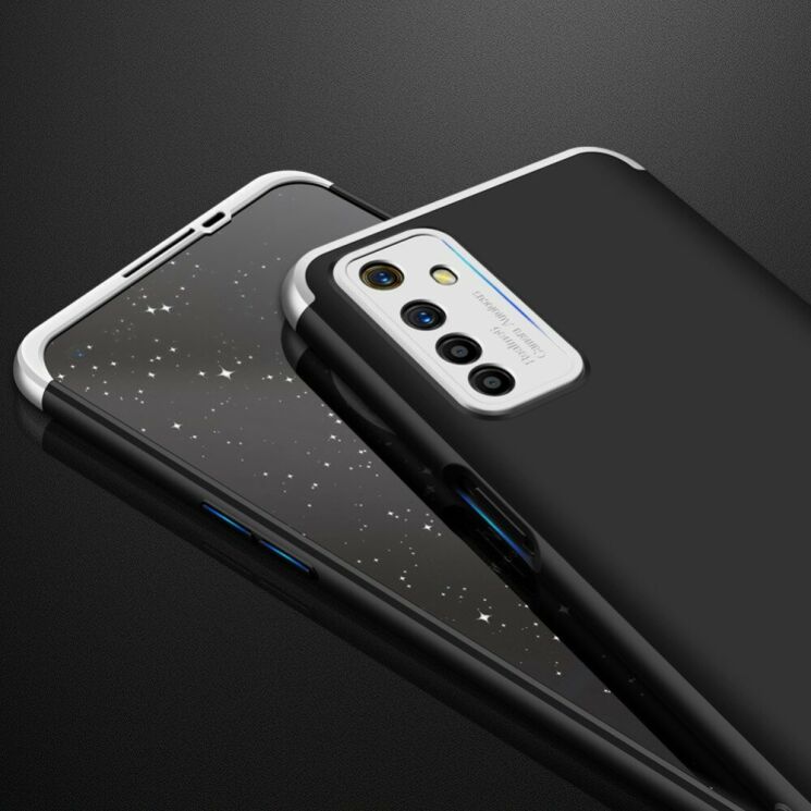 Захисний чохол GKK Double Dip Case для Realme 6 - Black / Silver: фото 4 з 16