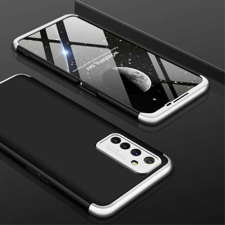 Захисний чохол GKK Double Dip Case для Realme 6 - Black / Silver: фото 8 з 16