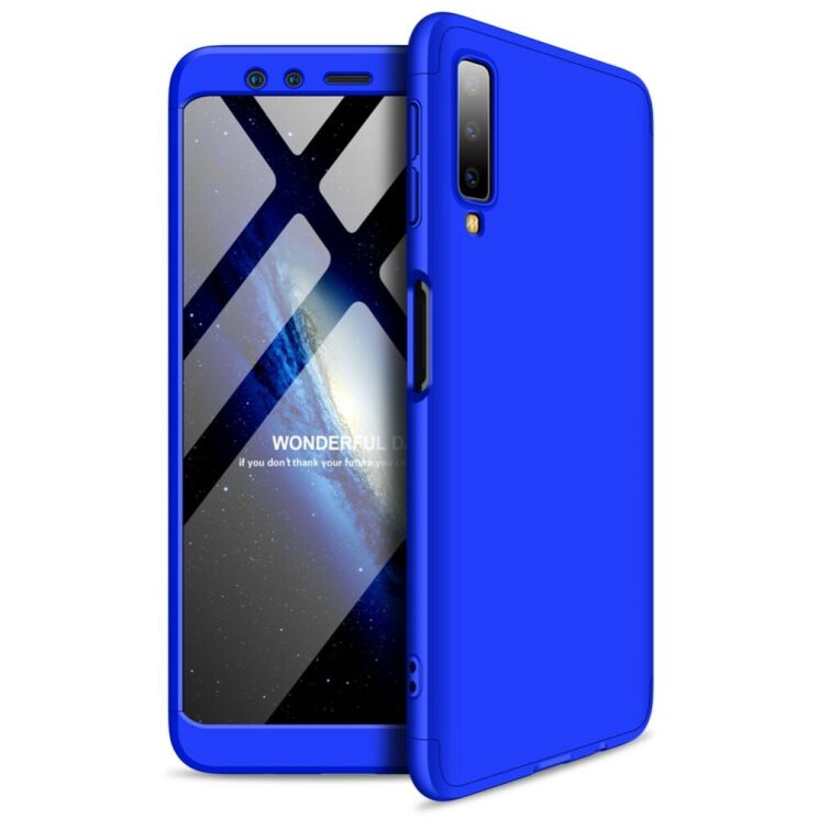 Защитный чехол GKK Double Dip Case для Samsung Galaxy A7 2018 (A750) - Blue (203187L) Защитный чехол GKK Double Dip Case для Samsung Galaxy A7 2018 (A750) - Blue: фото 1 из 11