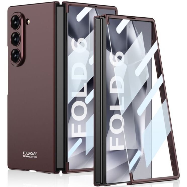 Защитный чехол GKK Super Slim для Samsung Galaxy Fold 6 - Wine Red: фото 1 из 7