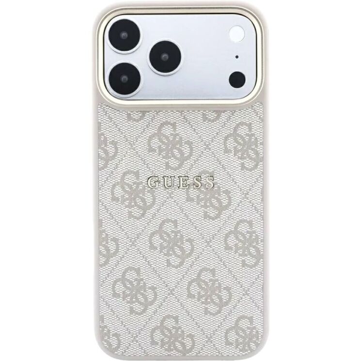 Защитный чехол Guess Embossed 4G Classic MagSafe для iPhone 18 Pro / 17 Pro (GUHMP18LP4MSEGCP) - Pink: фото 2 из 7