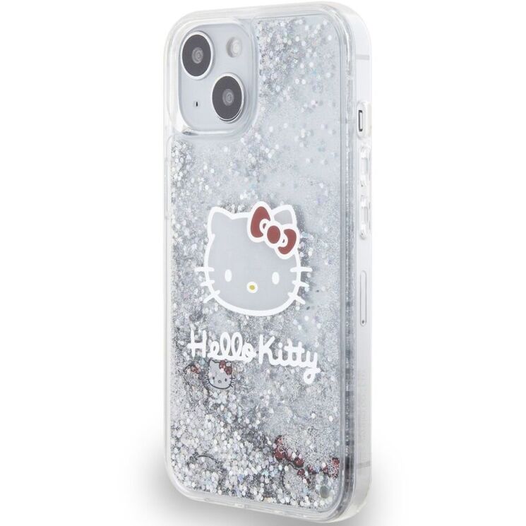 Защитный чехол Hello Kitty Liquid Glitter для Apple iPhone 13 - Transparent: фото 3 из 8