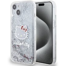 Защитный чехол Hello Kitty Liquid Glitter для Apple iPhone 13 - Transparent: фото 1 из 8