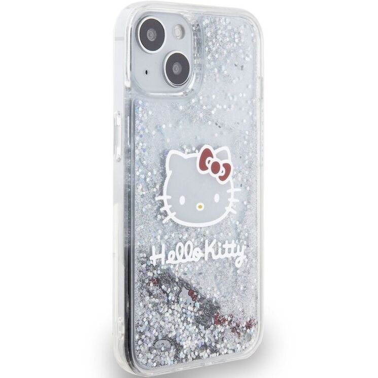 Защитный чехол Hello Kitty Liquid Glitter для Apple iPhone 13 - Transparent: фото 4 из 8